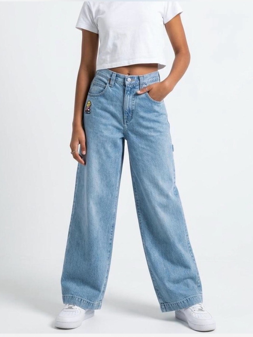 JNCO 90’s Vintage Wide Leg Jeans Fixin Girlie Stuff Size 11